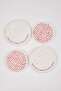 2-Piece Polka Dot Cake Plate Set 20 cm & 2-Piece Serving Plate Set 26 cm Tphaw26Tbk00008 - 3