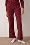 Bordo %100 Pamuklu Ayıcıklı Örme Pijama Takımı THMAW25PT00131 - 3