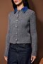 Antrasit Denim Garnili Saç Örgü Triko Hırka TWOAW26HI00286 - 3