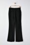 Black Flare Molded Bootcut Fabric Trousers Twoaw26Pl00056 - 3
