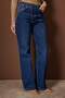 Mavi Yüksek Bel Asimetrik Kapama Bel Detaylı Wide Leg Jeans TWOAW26JE00290 - 3
