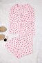 Pembe Çizgili Viskon Dokuma Pijama Takımı THMAW26PT00106 - 5
