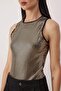 Gold Crew Neck Knitted Sequin Snap Body Tpraw26Bd00002 - 3
