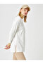 Basic Sweatshirt with Raised Crew Neck - 2