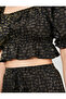 Patterned Crop Blouse - 5