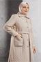 Birded Quilted Trench Cotton 10927 - 2