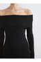 Vizyon New Season Boat Neck Knitwear Dress - 3