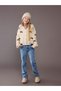 Two Mt Shop Quality Lcw Kids Ecru V-Neck Bow Detailed Girls' Knitwear Cardigan - 4