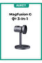 MagFusion G Qi2 3-in-1 Magnatic Fast Wireless Samsung Charging Station LC-MC311G, Gray