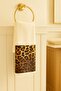 Set of 2 Velvet Hand and Face Towels with Leopard Pattern - 4