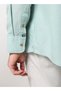 The Lagoon Fresh Light Sea Green Lyocell Linen Shirt with Crisp Coolness, Comfort Fit - 9