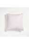 Nilüfer Pink Viscose Cotton Filled Throw Pillow 45X45 cm