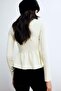 Knitted peplum top - 4