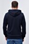 Navy Blue Kangaroo Standard Mold Hooded Men's Sweatshirt - 87872 - 7