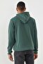 Green Camouflage Pattern Printed Standard Mold Hooded Men's Sweatshirt - 87884 - 5