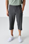 Anthracite Melange Zipper Pocket Standard Mold Classic Leg Men's Capri - 83091