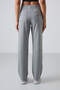 Gray Melange Detailed Pocketed Comfortable Fit Classic Leg Women's Sweatpants - 94007 - 6