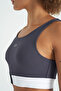 Anthracite Color Blocked Logo Printed Slim Fit Ribbed Women's Bustier - 97275 - 9