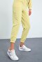 Lemon Hooded Kangaroo Pocket Comfortable Fit Elastic Leg Women's Tracksuit Set - 95288 - 5