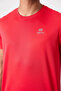 Red O-Neck Standard Fit Logo Patterned Active Sports Men's T-Shirt - 88255 - 3