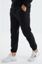 Navy Blue Half Zipper Stand Collar Rubber Leg Fleece Men's Tracksuit - 85159 - 5