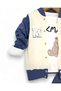 Baby Boy 3-Piece Seasonal Suit |   College Jacket, Long Sleeve Top and Bottom Set |   6-9-12-18-24 Months - 3