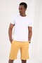 Mustard Single Zipper Pocket Detailed Lace up Standard Size Men's Shorts - 81202 - 4