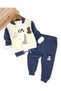Baby Boy 3-Piece Seasonal Suit |   College Jacket, Long Sleeve Top and Bottom Set |   6-9-12-18-24 Months - 2