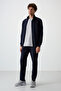 Troy Indigo Standard Fit Men's Tracksuit Set - 85196 - 6