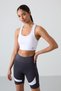 White Back Detailed Skinny Fit U-Neck Women's Sports Bustier - 97120 - 2