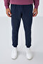 Indigo Zipper Pocket Standard Mold Jogger Men's Tracksuit Bottom - 84651