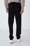 Black Lace-Up Pocket Standard Fit Classic Leg Men's Sweatpants Bottom - 84682 - 6