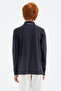 Navy Blue Polo Neck Boy T-Shirt - 11172 - 7