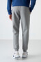 Grey Melange Lace-up Narrow Leg Men's Tracksuit Bottom - 84999 - 8