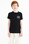 Black Shoulder Print Detailed Standard Fit O Neck Boys T-Shirt - 11121 - 3