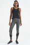 Black Logo Printed Standard Fit Women's Sports Undershirt with Bias Stripes - 97255 - 5