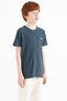 Forest Green Pocket Detailed O Neck Standard Fit Boys T-Shirt - 11120 - 7