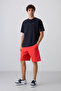 Navy Blue Cotton Thick Soft Textured Oversize Fit Printed Men's T-Shirt - 88330 - 4