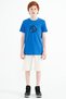 Cobalt Blue Embroidery Detailed O Neck Standard Fit Boys T-Shirt - 11115 - 4