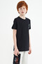 Navy Blue Pocket Detailed O Neck Standard Fit Boys T-Shirt - 11120 - 7