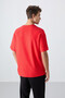 Fiesta Cotton Thick Surface Textured Oversize Fit Printed Men's T-Shirt - 88338 - 5