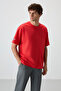 Fiesta Cotton Thick Surface Textured Oversize Fit Printed Men's T-Shirt - 88369 - 4