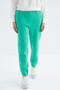 Sea Green High Waist Comfortable Form Basic Jogger Women's Tracksuit Bottom - 94624 - 4