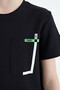 Navy Blue Pocket Detailed O Neck Standard Fit Boys T-Shirt - 11120 - 4