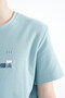 Light Blue Print Detailed O Neck Standard Fit Boys T-Shirt - 11117 - 4