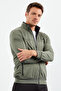 Çağla - Black Stand Collar Zippered Standard Fit Classic Leg Men's Tracksuit Set - 85162 - 6