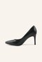 Siyah Deri Stiletto - 3