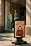 لوحة إعلانات Master Sign Flex Board Black Sidewalk Billboard أسود A2 (42x60) - 8