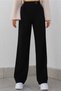 Women's Black Palazzo Pants High Waist, Wide Leg, Casual@Office Chic Myth010001