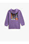 Back Printed Hooded Sweatshirt - 2
